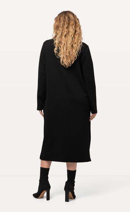 Image du produit Ulla Popken Robe en molleton texturé à col montant et manches longues (46, 48)