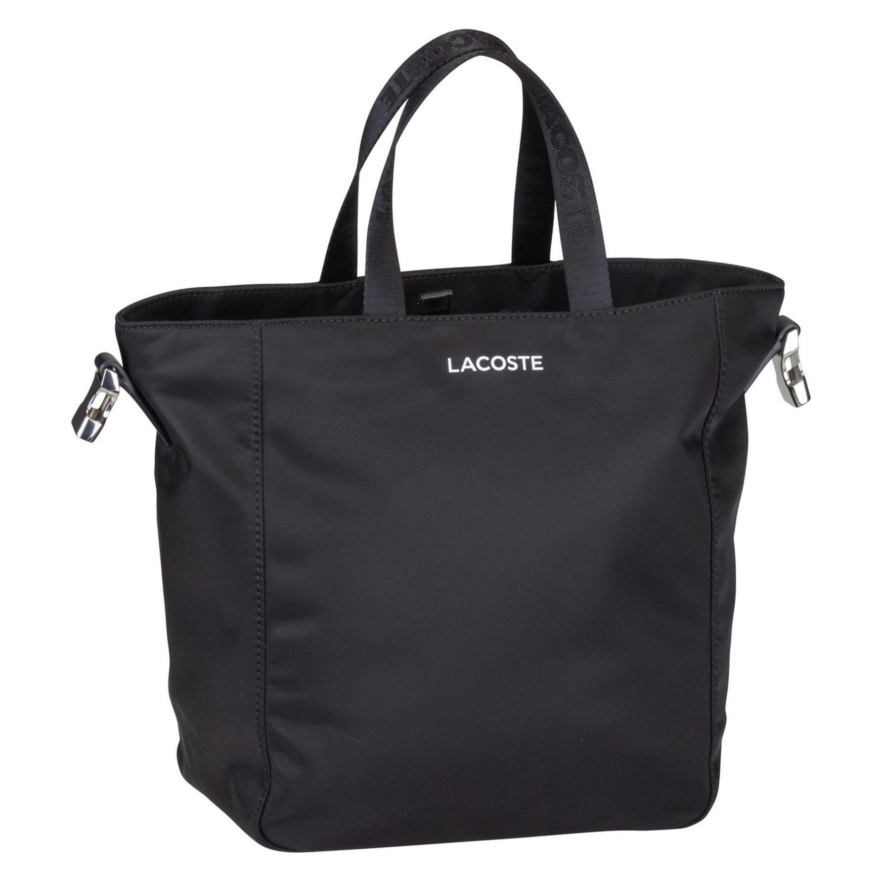 Lacoste, Damen, Tasche, Handtasche Active Nylon 4530, Schwarz, (13 l)