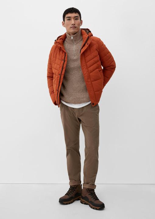 Produktbild s.Oliver Strickpullover Strickpullover mit Reissverschluss (XXL)