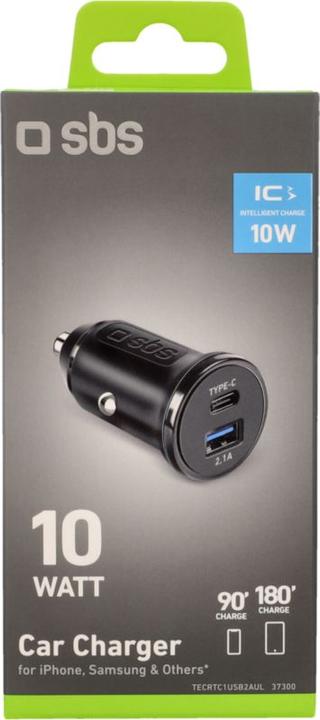 Image du produit SBS TECRTC1USB2AUL Chargeur pour appareils mobiles voiture noir
