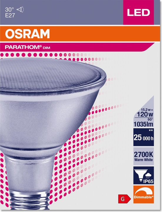 Image du produit Osram Par 38 (E27, 15.20 W, 1035 lm, 1 x, G)