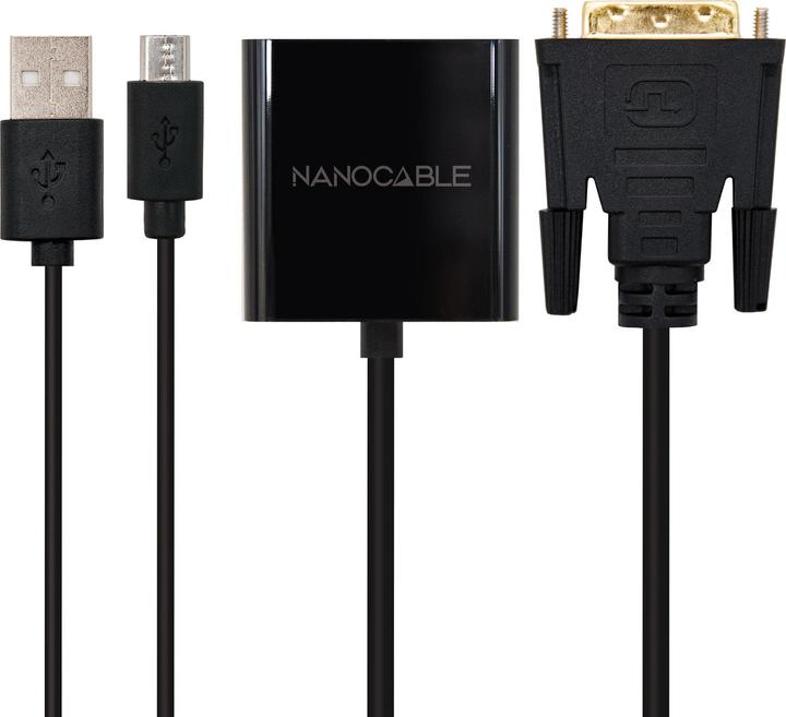 Produktbild Nanocable 10.16.2008-BK (DVI, VGA, 30 cm)