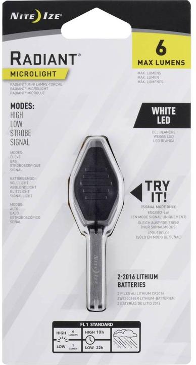 Image du produit Nite Ize Microlight (4.70 cm, 6 lm)