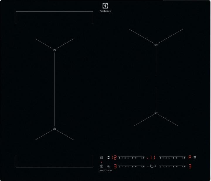 Produktbild Electrolux EIS62449C Schwarz Einbau-Induktionsherd(e) 60 cm (60 cm, Induktionskochfeld)