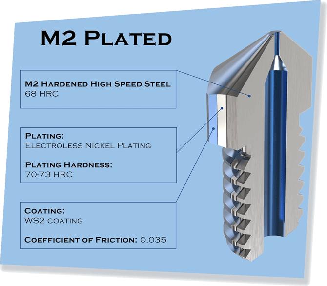 Produktbild MicroSwiss Micro-Swiss Düse MK8 High Speed Stee 0.4 mm M2 Hardened High Speed Steel Nozzle (Düse)