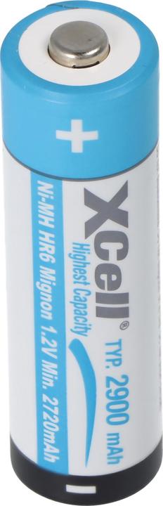 Immagine prodotto XCell 4er-Set Akkus Typ AA (Mignon), Ni-MH, 1,2V / 2700mAh (4 pz., AA, 2700 mAh)