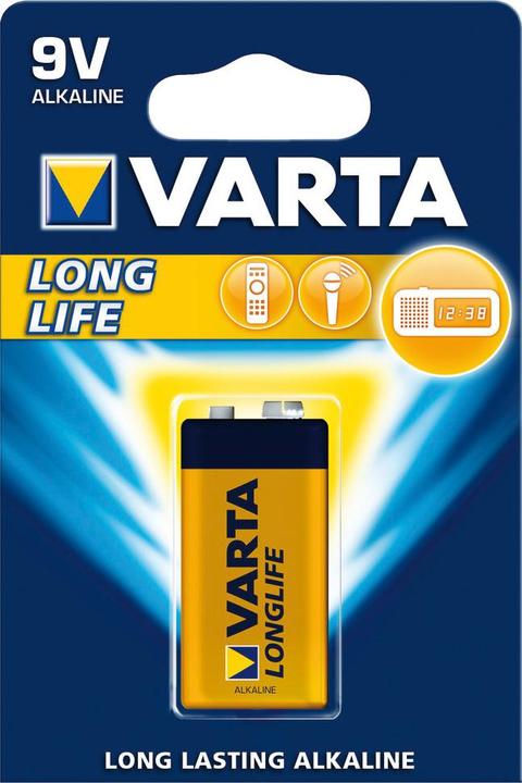 Produktbild Varta Longlife (1 Stk., 9V Block, 550 mAh)
