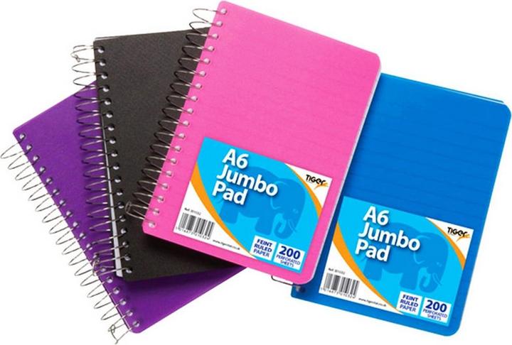 Actual product image Tiger Stationery Ring-bound jumbo blocks (A6)