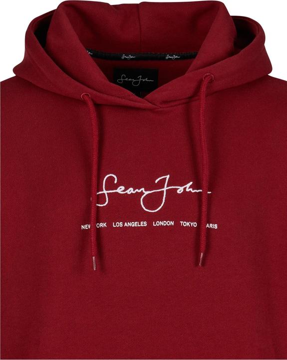Immagine prodotto Sean John JM-HD012-052-02 Felpa con cappuccio Classic Logo Essential rosso scuro - 76565 (XS)