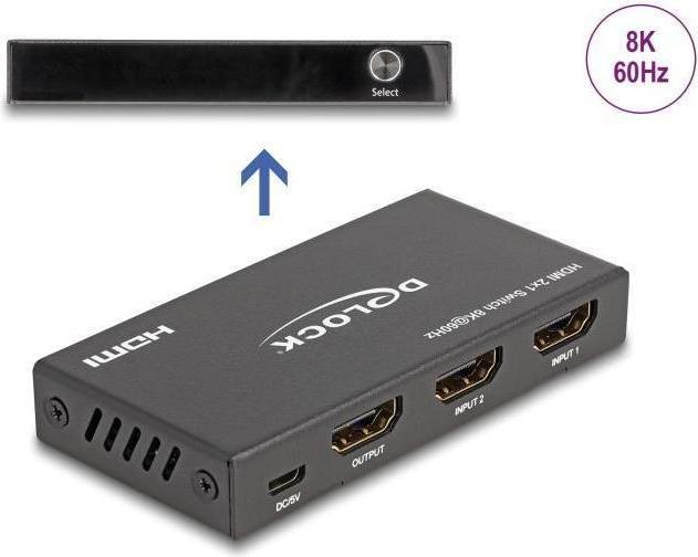 Immagine prodotto Delock Commutatore HDMI 2 x HDMI in a 1 x HD