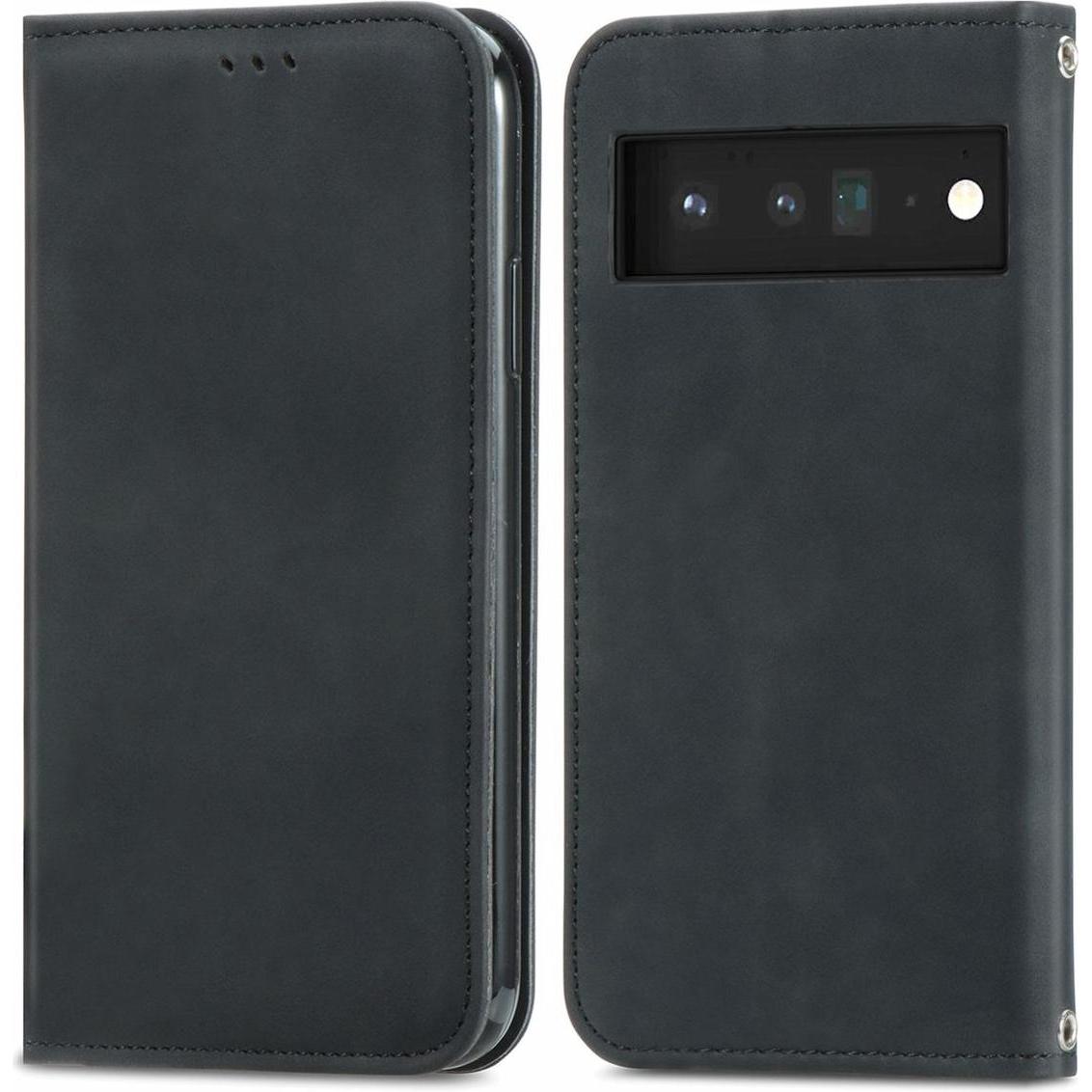 König Design Hülle Handy Schutz für Google Pixel 6 Case Flip Cover Tasche Etuis Bumper Neu (Google Pixel 6a), Smartphone...