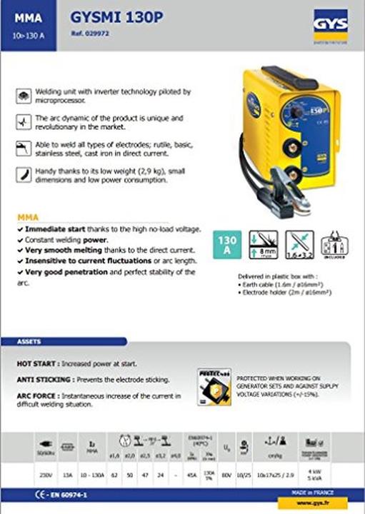 Image du produit GYS Gysmi-130P