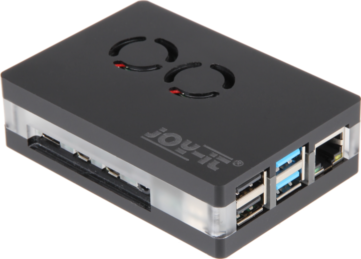 Produktbild Joy-it Acryl Gehäuse mit Lüfter für Raspberry Pi 4