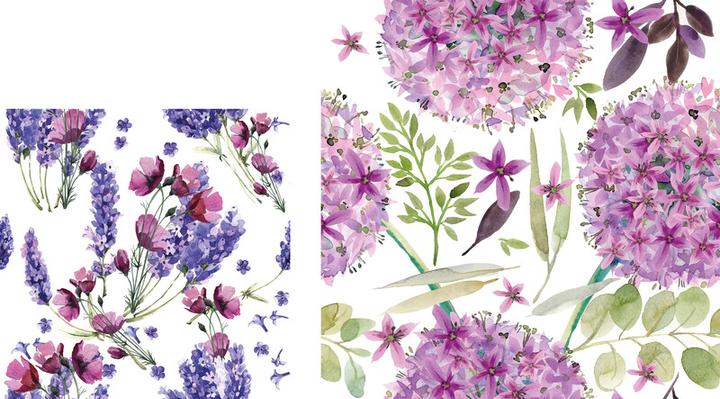 Image du produit Fasana Serviettes fleurs et plantes (20 x)