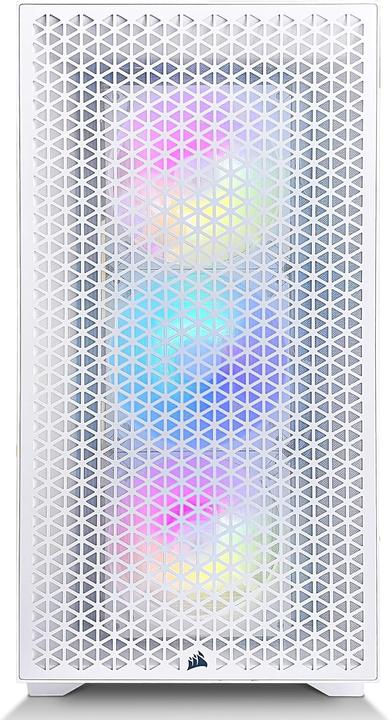 Immagine prodotto Corsair PC da gioco iCUE AMD 4060v2 bianco con AMD, 3000D RGB, Windows 11 Pro (1000 GB, 16 GB, GeForce RTX 4060)