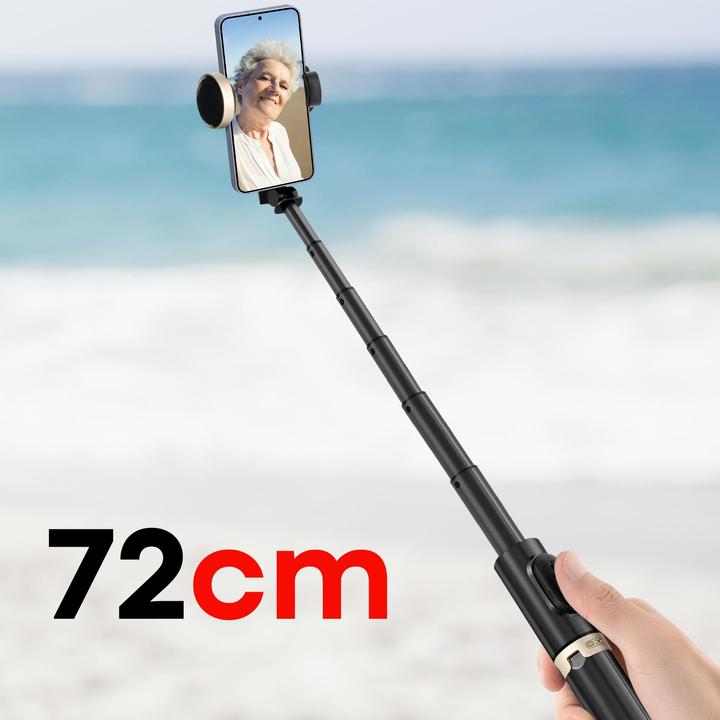 Produktbild xO Selfie-Stick Bluetooth-Stativ SS14 schwarz 72cm