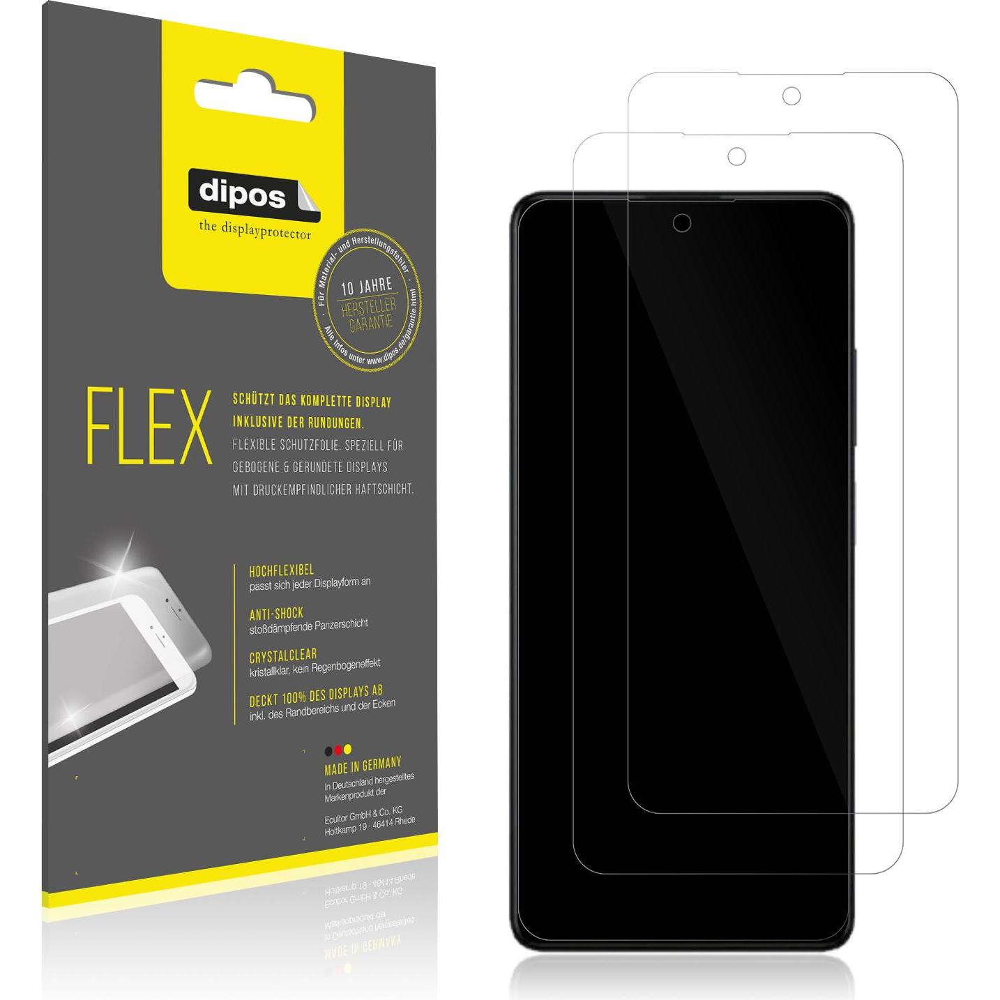 Dipos Displayschutzfolie Full-Cover 3D (1 Stück, Xiaomi Redmi Note 12 5G), Smartphone Schutzfolie, Transparent