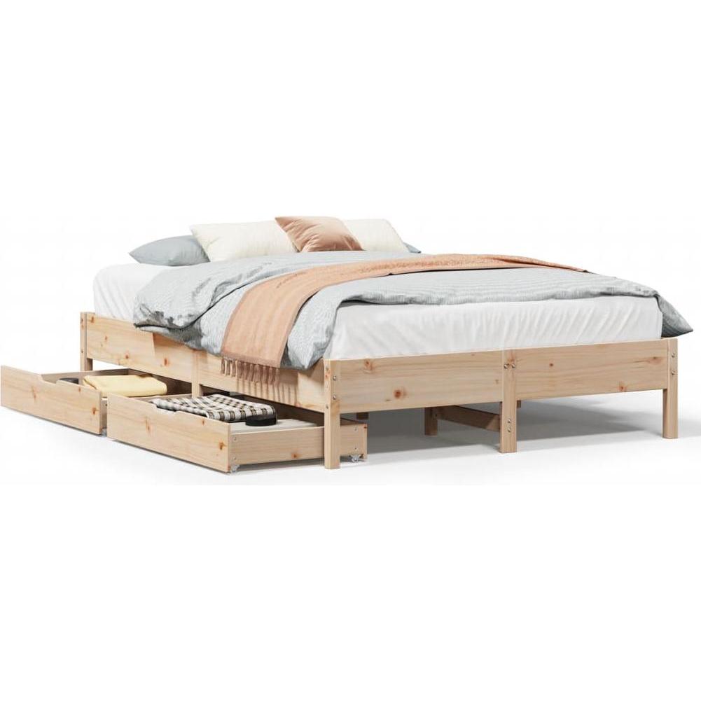 VidaXL, Bett, Bett ohne Matratze (140 x 200 cm)