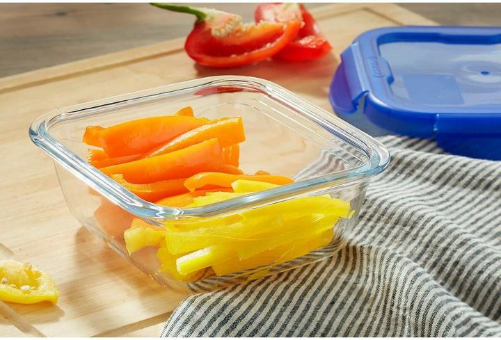 Produktbild Pyrex Cook & Go rectangular glass food storage container/roaster with airtight and leakproof 4 clip (0.80 l)