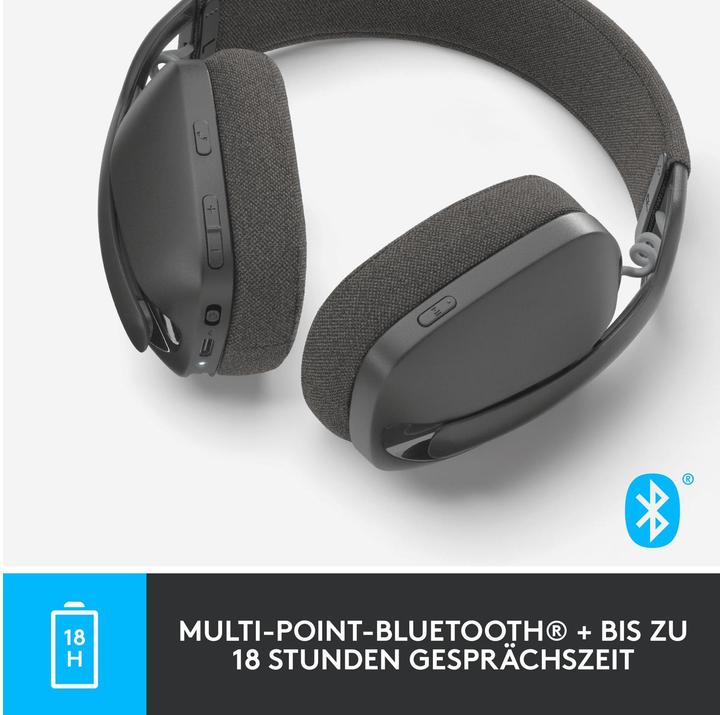 Actual product image Logitech Zone Vibe 100 (Wireless, USB-C, Google Meet, Microsoft teams, Zoom)