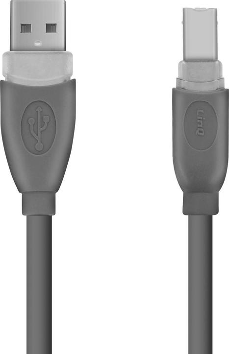 Actual product image LinQ USB-A 2.0 / USB-B 2.0 cable (3 m, USB 2.0)