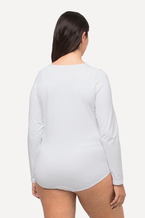 Immagine prodotto Ulla Popken Body aderente con apertura e maniche lunghe (M)