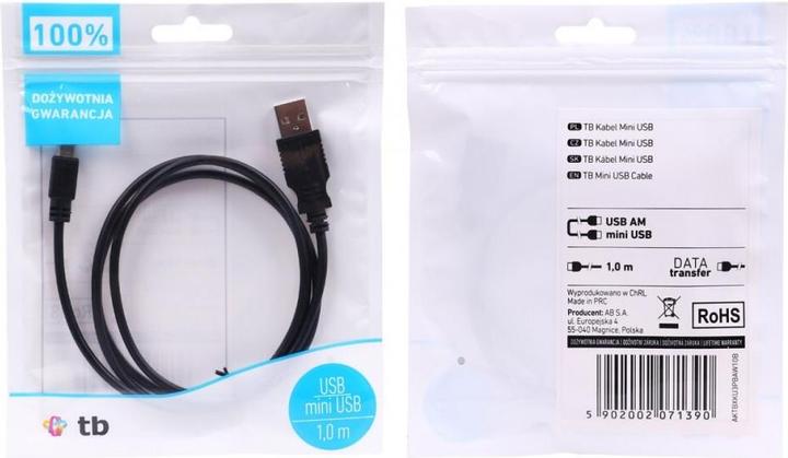 Image du produit Lenovo Câble USB MINI USB 1 m. noir (AKXKU3PBAW10B) (1 m, USB 1.0)