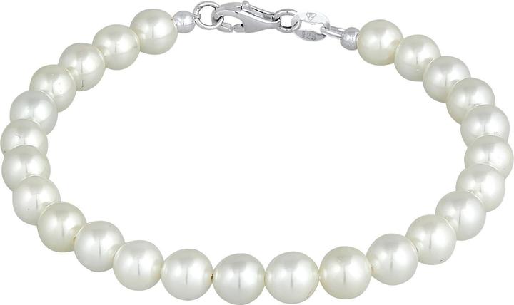 Immagine prodotto Elli Perla, Bracciale di perle (22 cm, Acciaio inossidabile, Perle di conchiglia, Argento 925, Nessuna pietra)