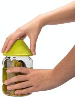 Immagine prodotto De Beer Innovations Apribottiglie universale Apriscatole e apribarattoli Rapid Gripper Giallo (Apribottiglie con coperchio in plastica)