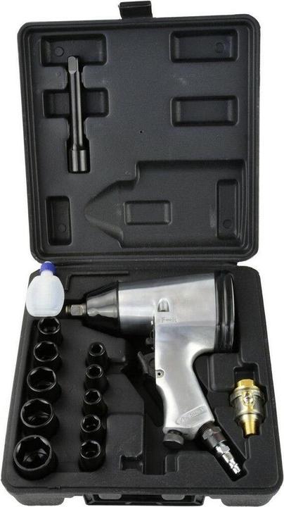 Produktbild GEKO Druckluft-Schlagschrauber 1/2 mit Muttern, 15er-Satz