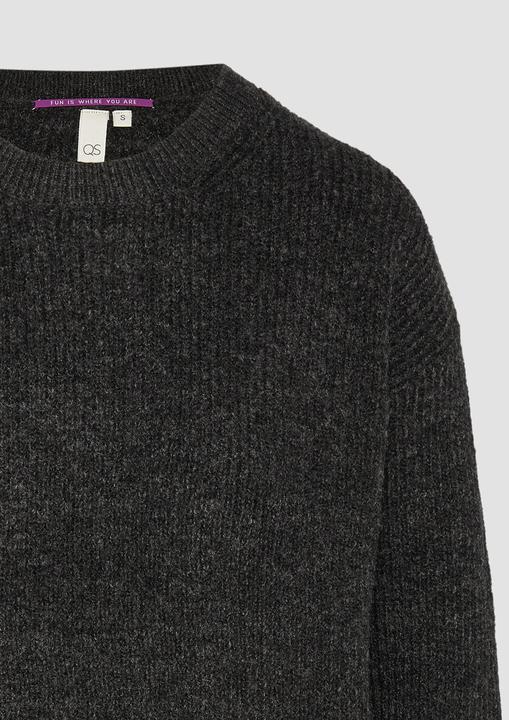Immagine prodotto S.Oliver Strickpullover Melierter Strickpullover mit überschnittenen Ärmeln (XXL)