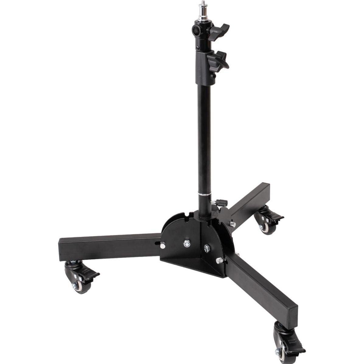 Caruba Rolling Light Stand (320 cm, 15 kg), Treppiede per lampade + flash, Nero