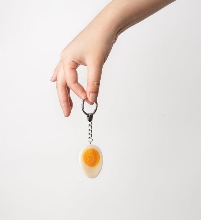 Actual product image Yumazing Hard-boiled egg key ring