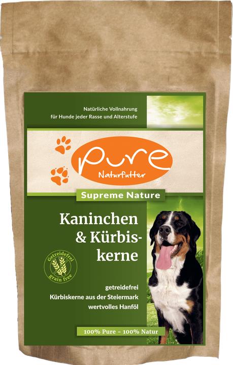 Actual product image Pure Naturfutter PURE Rabbit & Pumpkin Seeds - single Protein & grain free (Senior, Adult, Junior, 1 pcs., 400 g)