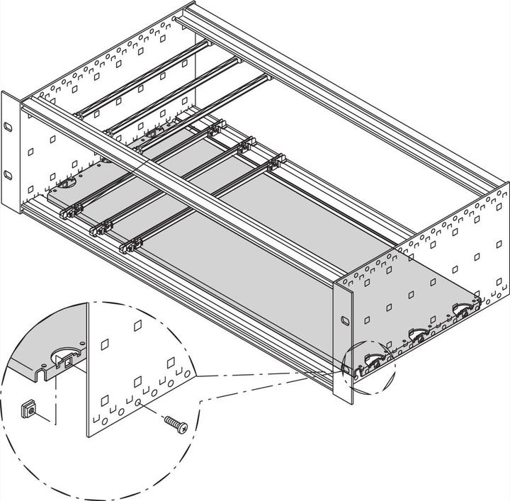 Actual product image Schroff mounting plate standard - mounting plate 160t 42te