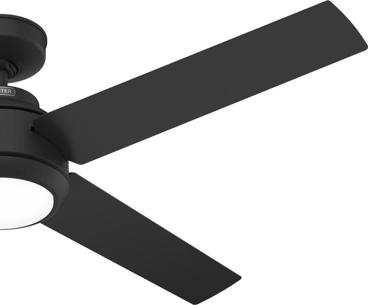 Produktbild Hunter Fans DC Deckenventilator Greta Schwarz mit LED & Fernbedienung (44.80 dB)