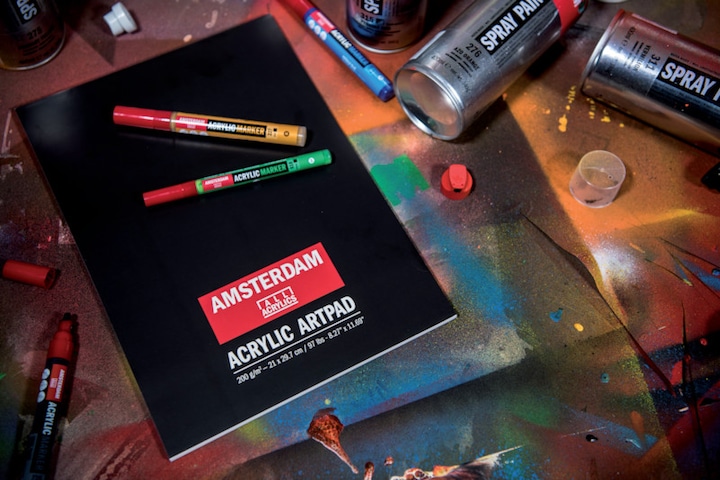 Image du produit Amsterdam Peinture en aérosol (Noir d'oxyde, 400 ml)