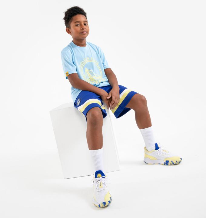 Actual product image Tarmak Kids Basketball Shoes low NBA Warriors - Fast 900 Low-1 white