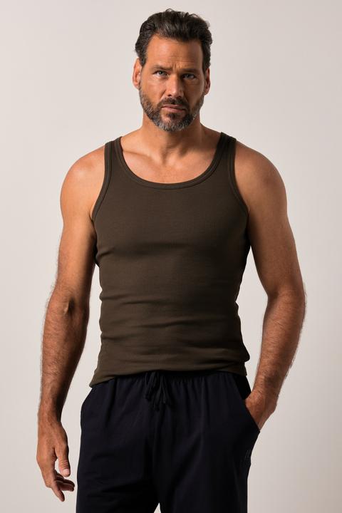 Actual product image JP1880 tank top, vest, ribbed, Sleeveless, up to 8 XL (5XL)