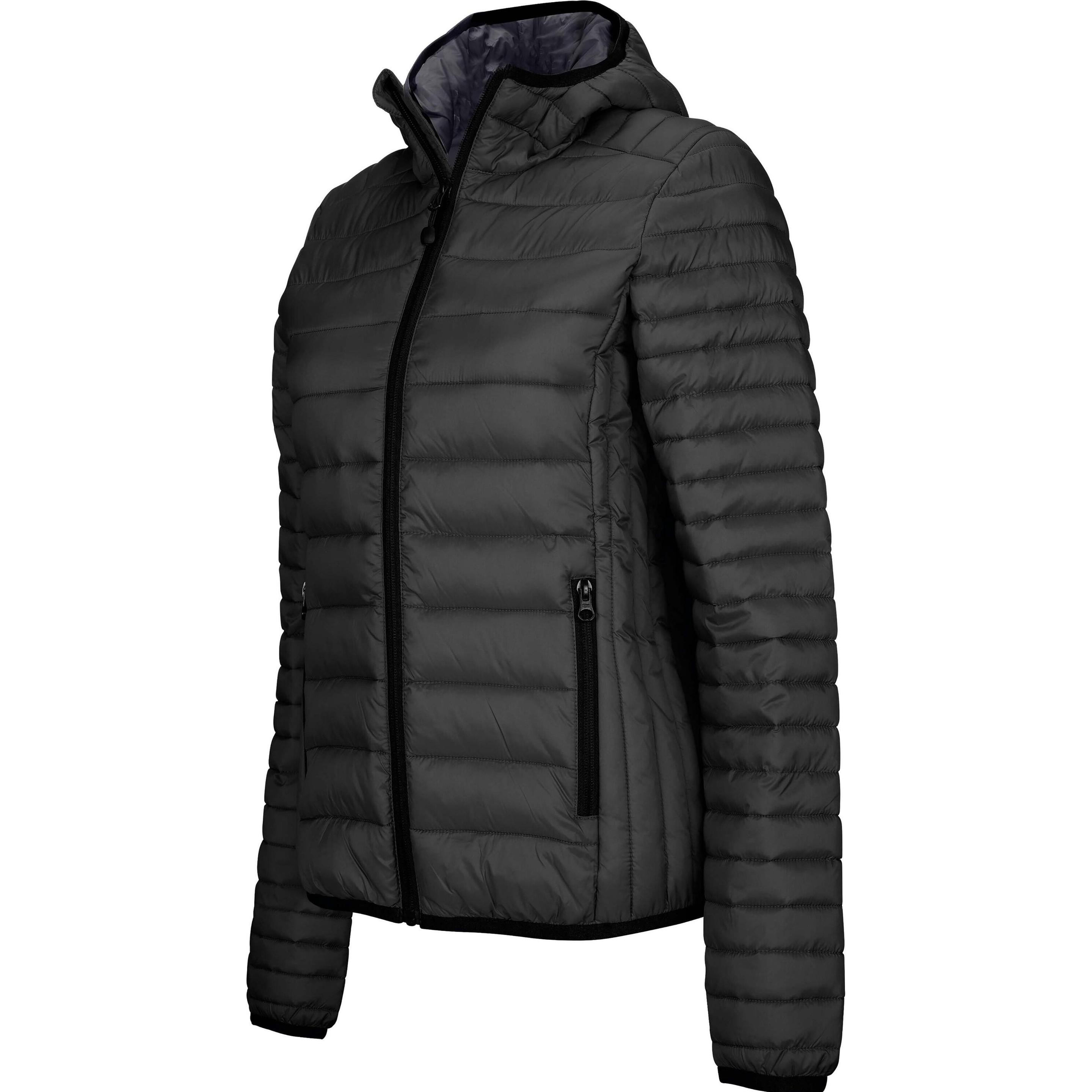 Thumbnail - Kariban, Damen, Jacke, Légère Capuche (L), Grau, L