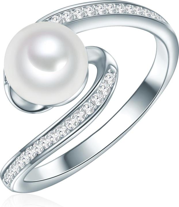 Immagine prodotto Valero Pearls Perla d'acqua dolce d'argento con zirconia cubica - 32332 (60, 925 Argento)