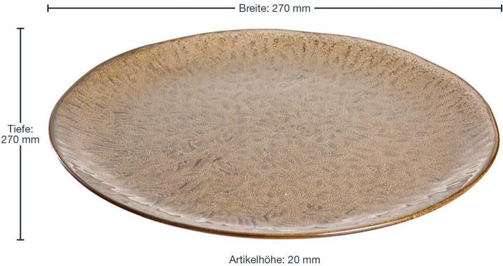 Actual product image Leonardo Plate Matera 27 cm Sand (6 x, 27 cm)