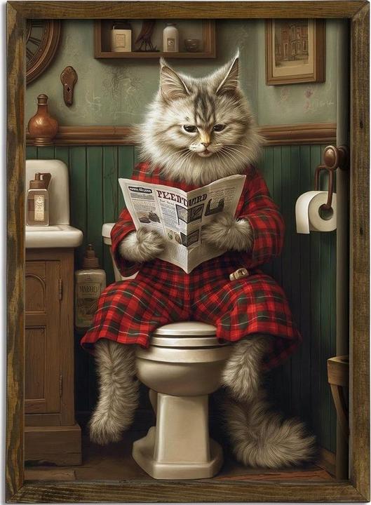 Image du produit Wallxpert Tableau chat 35 x 47 cm (35 x 47 cm)