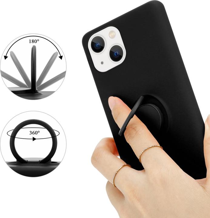 Produktbild Cadorabo Hülle für Apple iPhone 14 im TPU Liquid Ring Silicone Case Style (Apple iPhone 14)