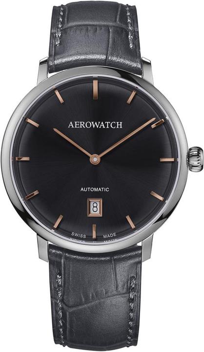 Aerowatch Patrimonio sottile automatico (Orologio da polso analogico, Fatto in Svizzera, 40 mm)