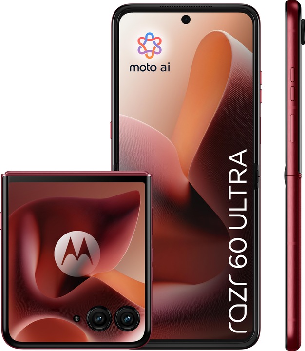 Motorola Razr 60 Ultra (512 GB, Pantone Rio Red, 6.96", SIM + eSIM, 50 Mpx, 5G)