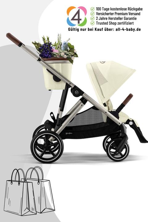 Produktbild Cybex Gazelle S Kinderwagen / Geschwisterwagen / Zwillingswagen