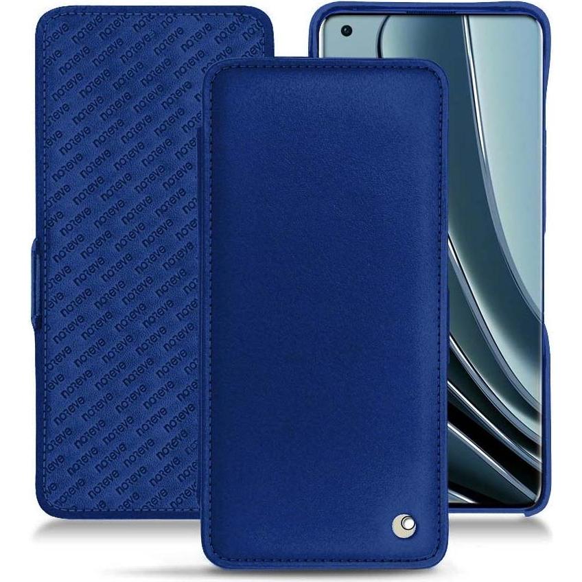 Noreve Lederschutzhülle horizontal (OnePlus 10 Pro), Smartphone Hülle, Blau