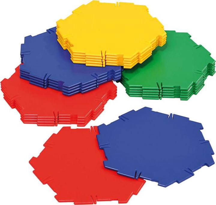 Polydron Satz mit 20 Sechsecken (5 - 7 Jahre)