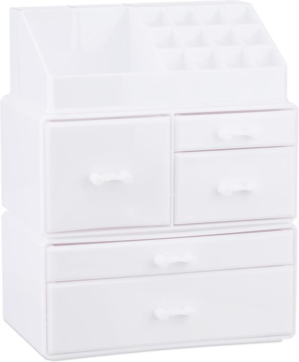 Actual product image Relaxdays Acrylic Makeup Organizer 21 Compartments
